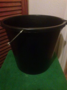Black Bucket 12.5 litres.
